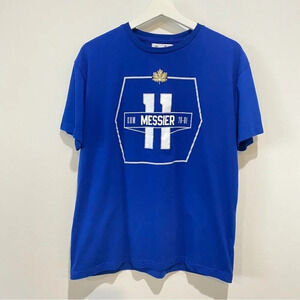 Molson Mens  L Bright Blue Mark Messier The Alumni T-Shirt